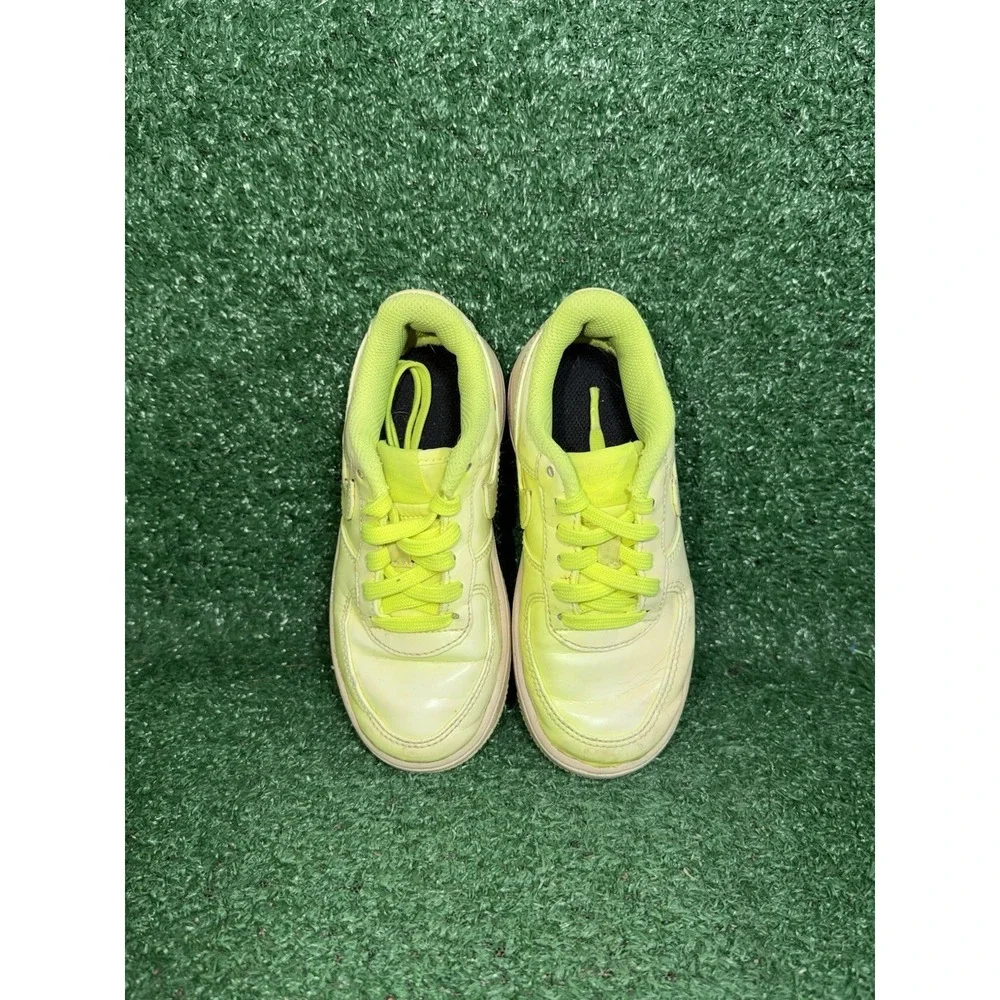 Nike Air Force 1 LV8 Toddler Size 11C Volt Yellow Walking Shoes Casual Sneakers